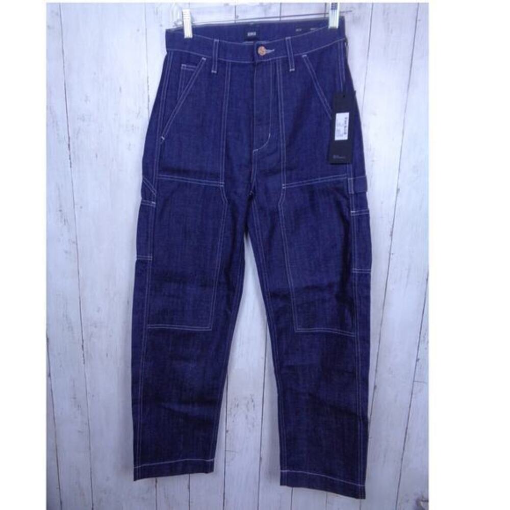 Edwin Jeans Bailee Worker Pant Dark Rinse Blue Carpenter Utility Womens Size 24